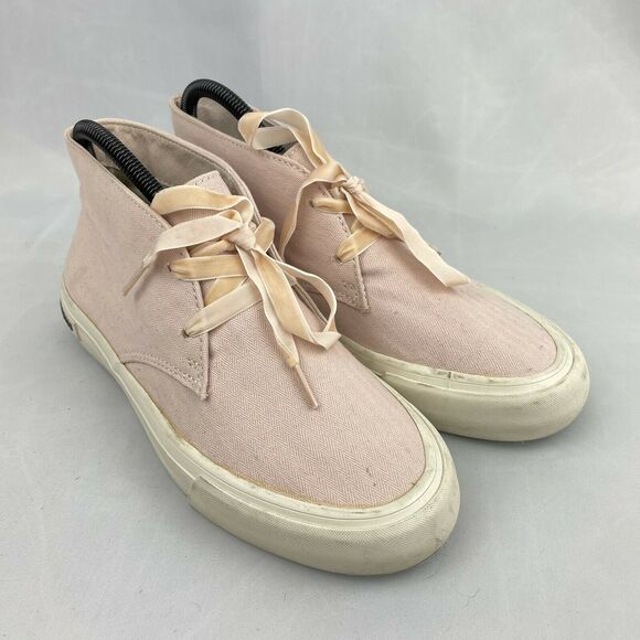 SeaVees Maslon Desert Women Pink Canvas Boot Sneakers Size 8 - Picture 1 of 10